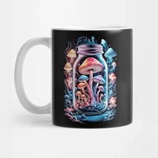 Mystical Jar of Illuminated Mushrooms Mug